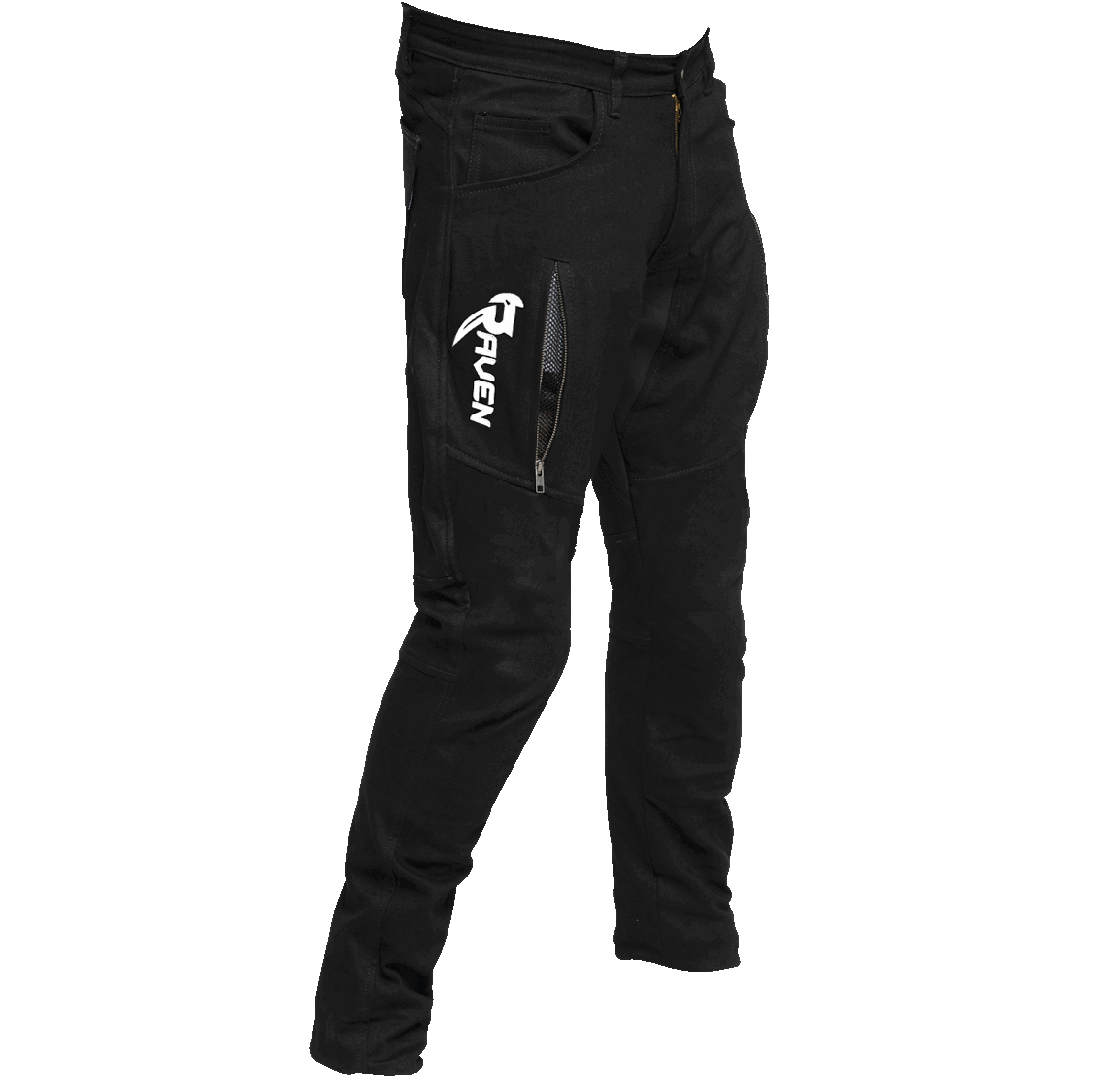 Mens Motorcycle Jeans Armored Denim Cargo Biker Zambia - View #12
