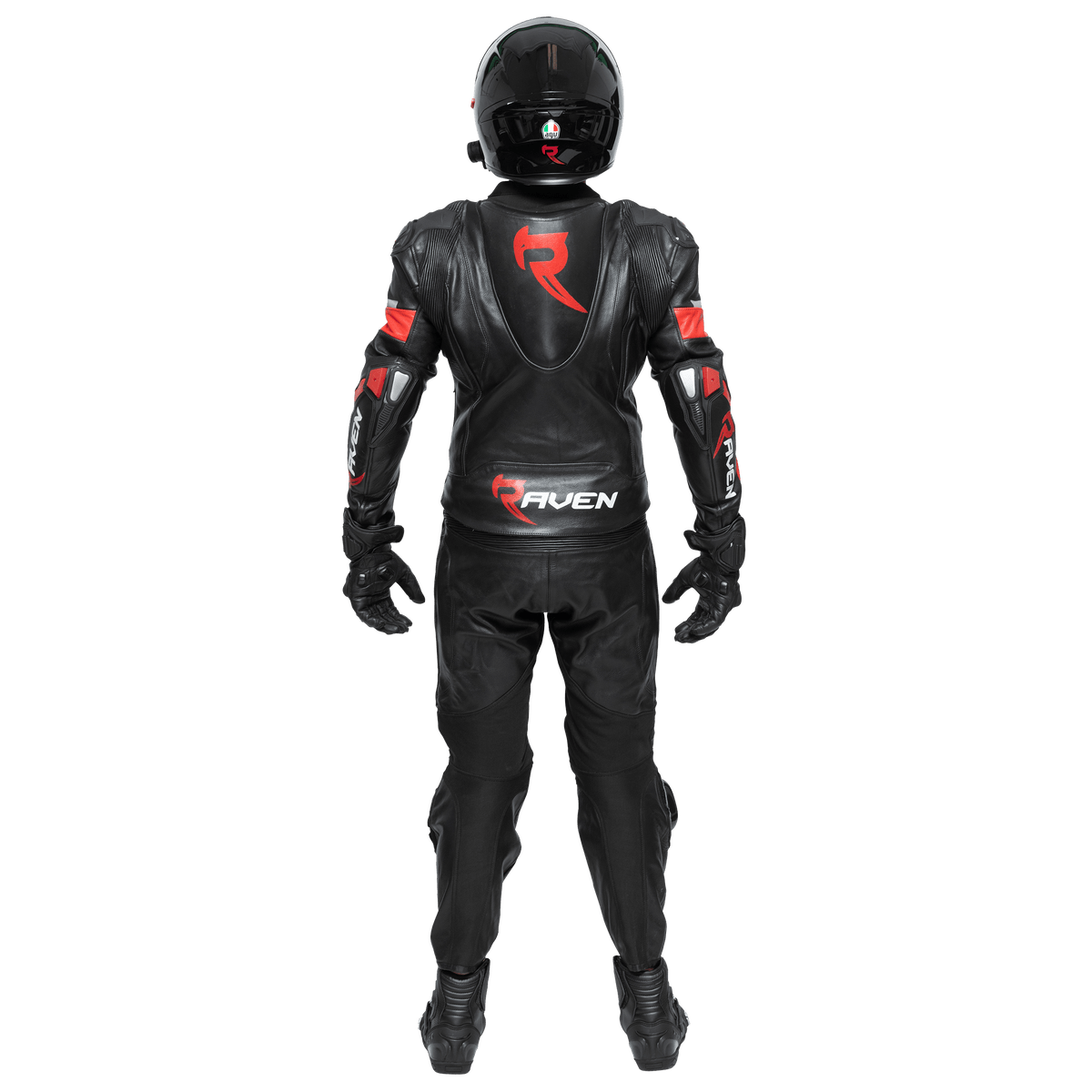 STORM BLACK MOTORCYCLE RACING LEATHER PANTS