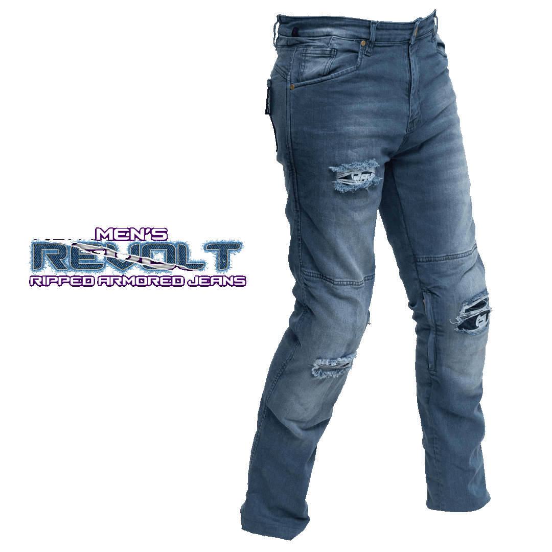REVOLT Ripped Armored Jeans