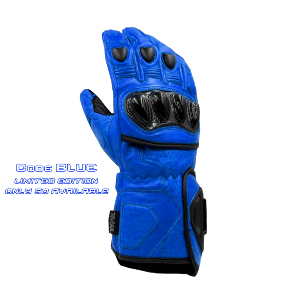 Blue 2025 motorcycle gloves