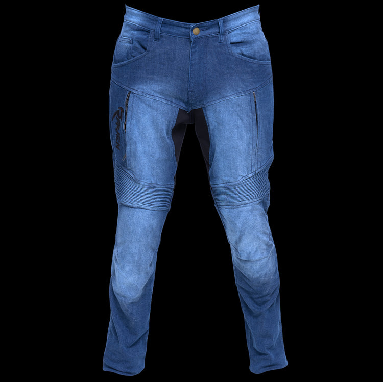 RAVEN Moto Denim Armored Motorcycle Jeans with CE Level 2 Protection