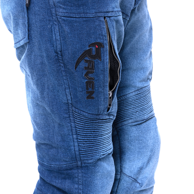 RAVEN Moto Denim Armored Motorcycle Jeans with CE Level 2 Protection