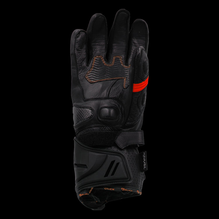 RAVEN Moto ENVY Motorcycle Leather Gauntlet Race Glove